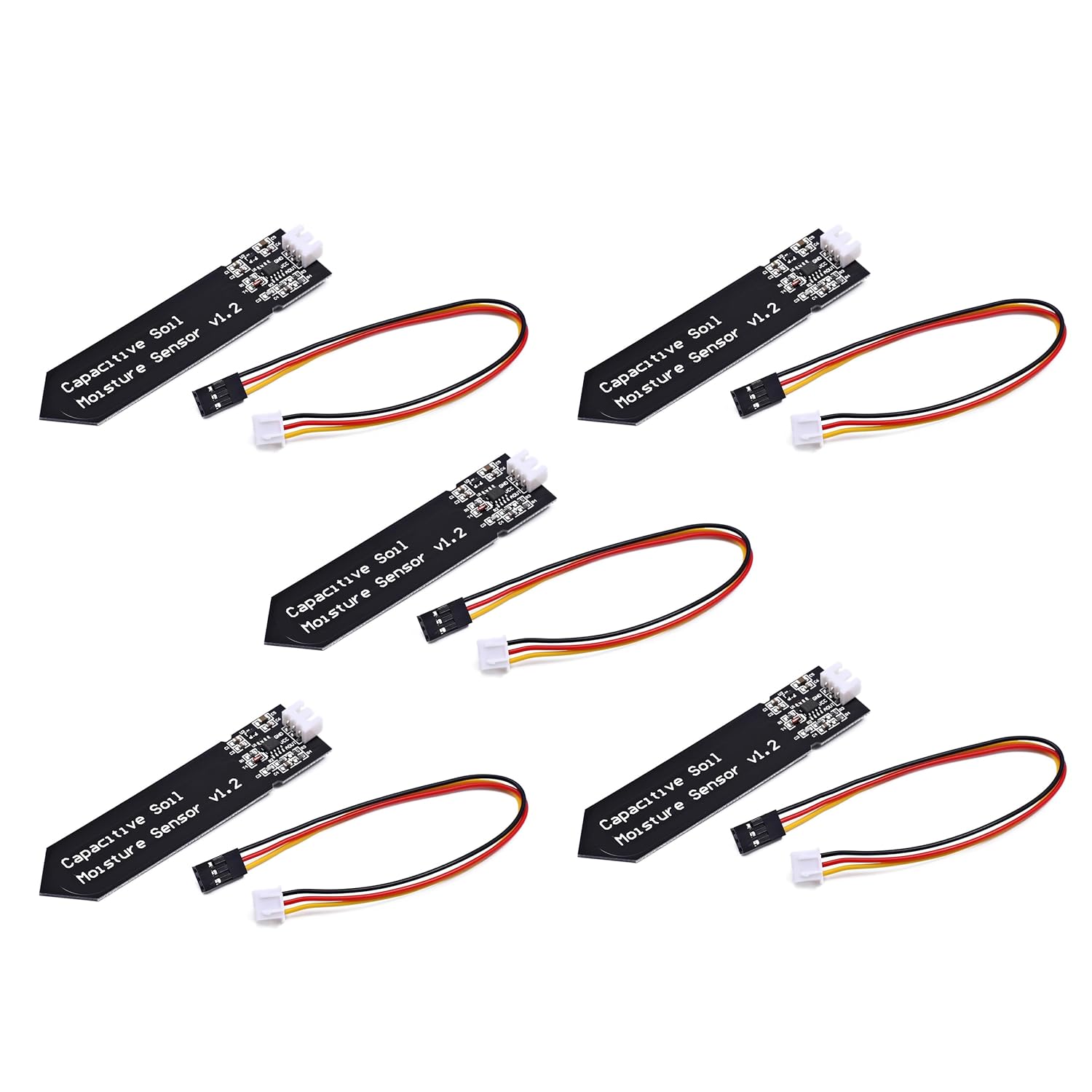 Diy Electronics Components - Емкостный модуль датчика влажности почвы, коррозионностойкий,
