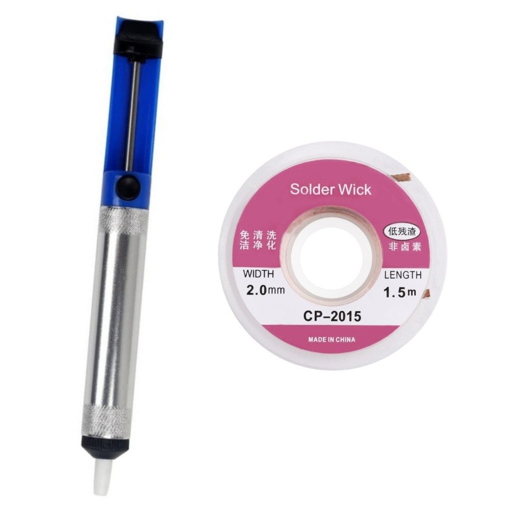 Desoldering Pump Solder - Алюминиевый оловоотсос, вакуумная ручка для удаления