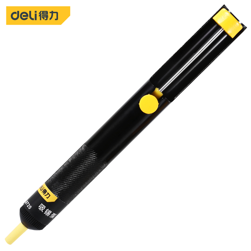 Desoldering Pump Solder - Алюминиевый металлический отсос Deli, всасывающий оловянный