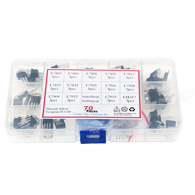 Lm317 Voltage Regulator - 70 шт. 14 значений регулятора напряжения