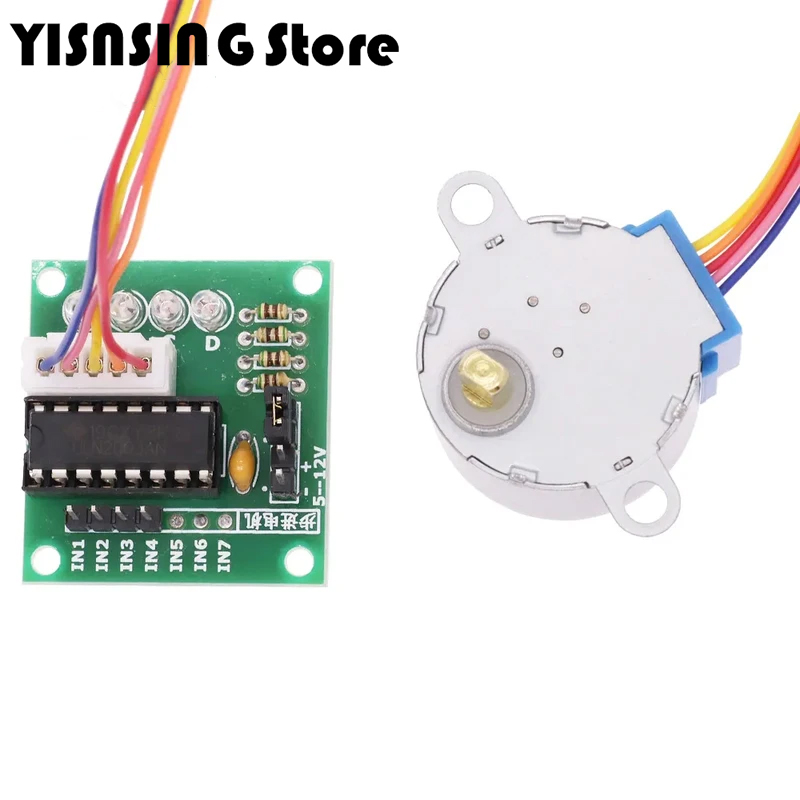 5 В 4-фазный 28BYJ-48 шаговый  – обзор и цена Stepper Motor 28Byj