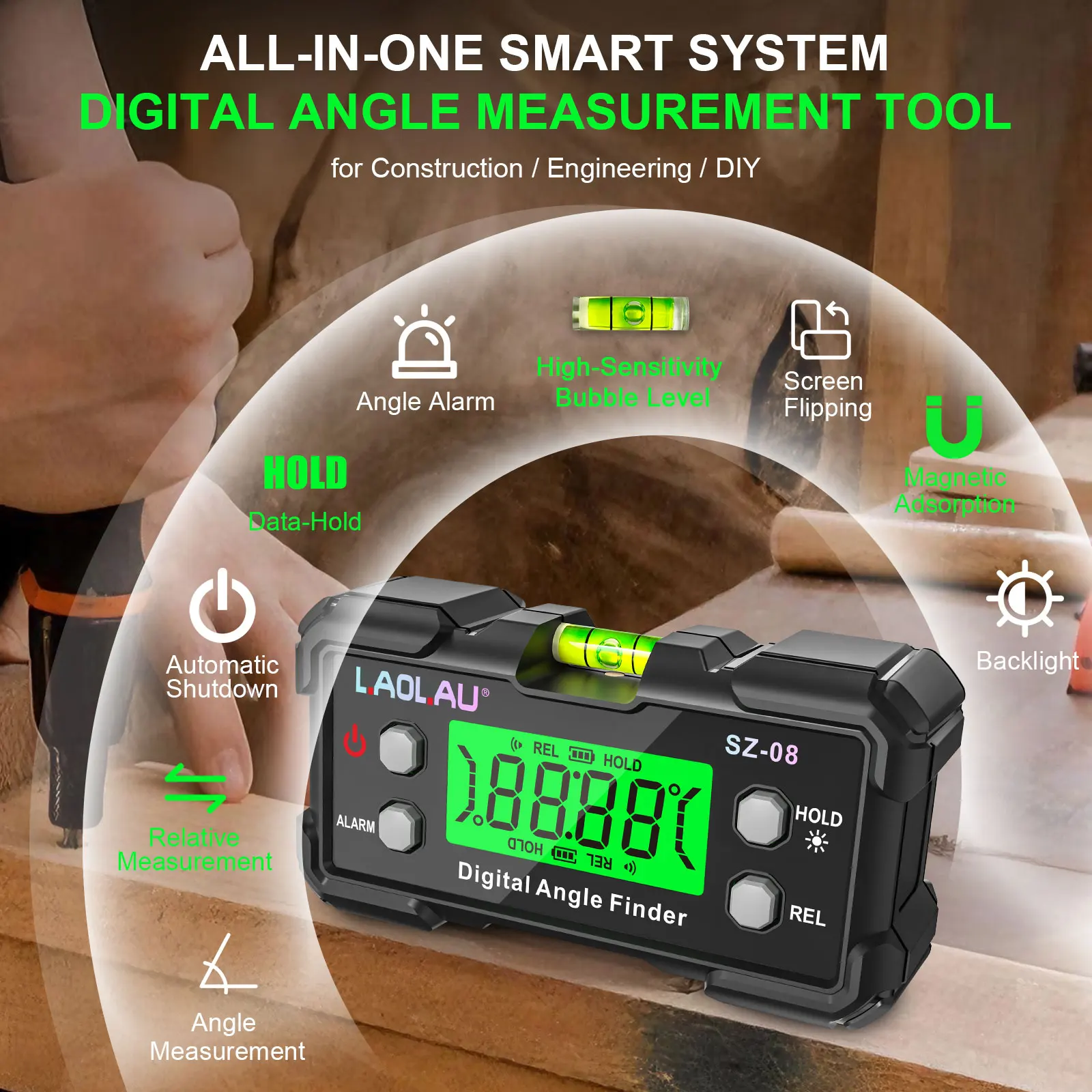 Цифровой угломер с пузырьковым – обзор и цена Useful Diy Electronics