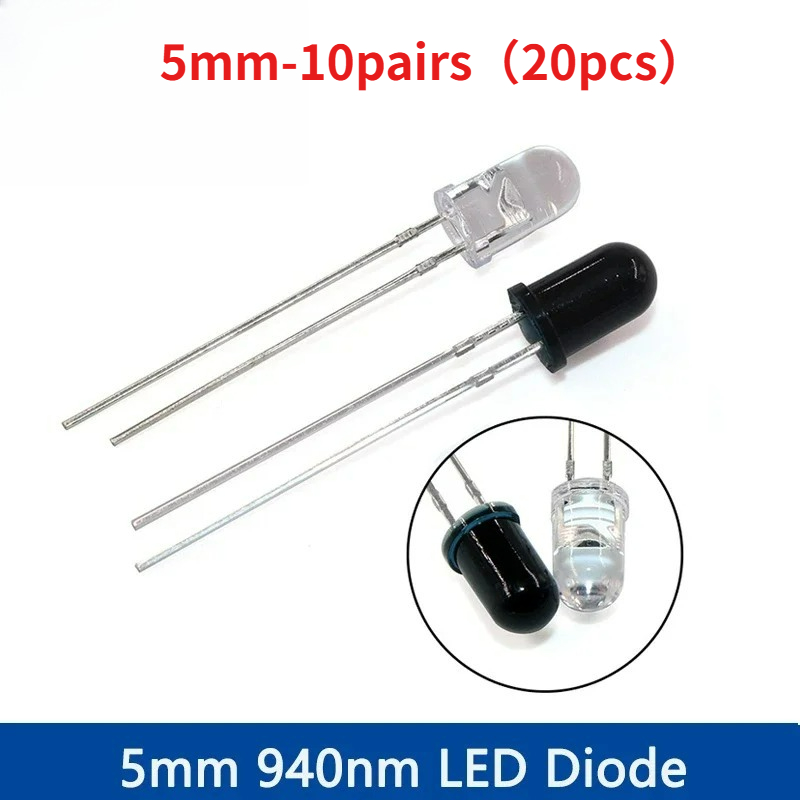Набор ИК-светодиодов 5 мм 940  – обзор и цена Diy Electronics India