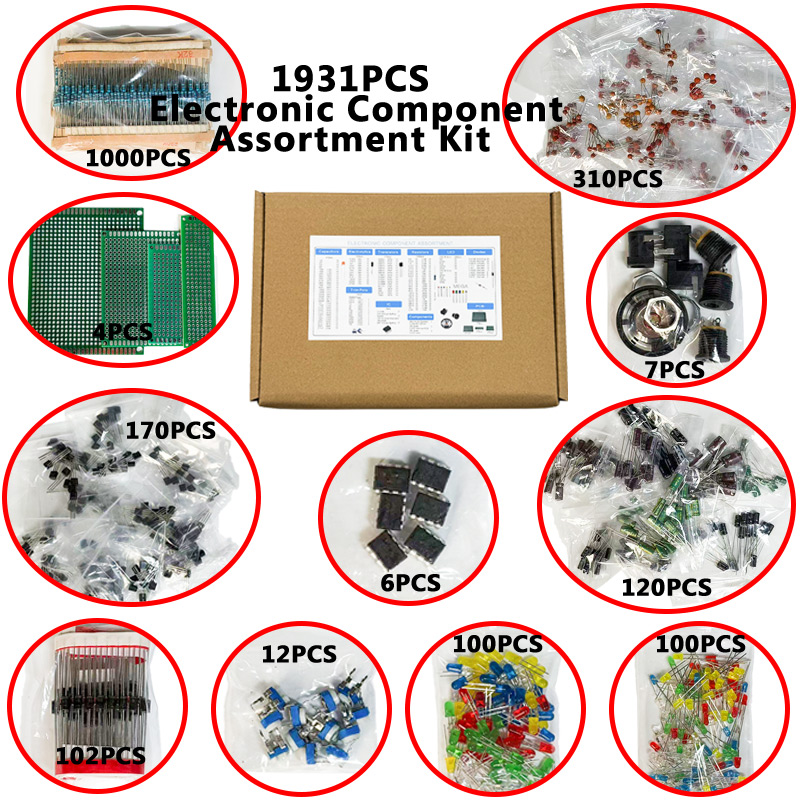 Набор электронных компонентов  – обзор и цена Diy Electronics Tool Kit