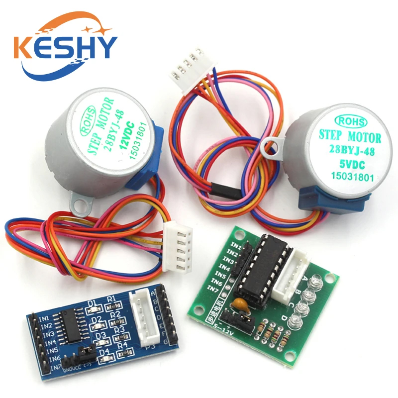 5 В 4-фазный 28BYJ-48 шаговый  – обзор и цена Stepper Motor 28Byj