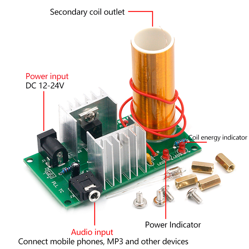 Мини-катушка Тесла DIY Электро – обзор и цена Diy Electronics News